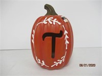 Light Up Halloween Pumpkin, "T"