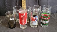 Various Vtg Coca Cola Glasses