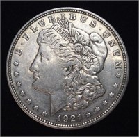 1921-D MORGAN SILVER DOLLAR