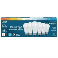 Feit Electric 60W A19 E26 LED Bulb 6-Pack