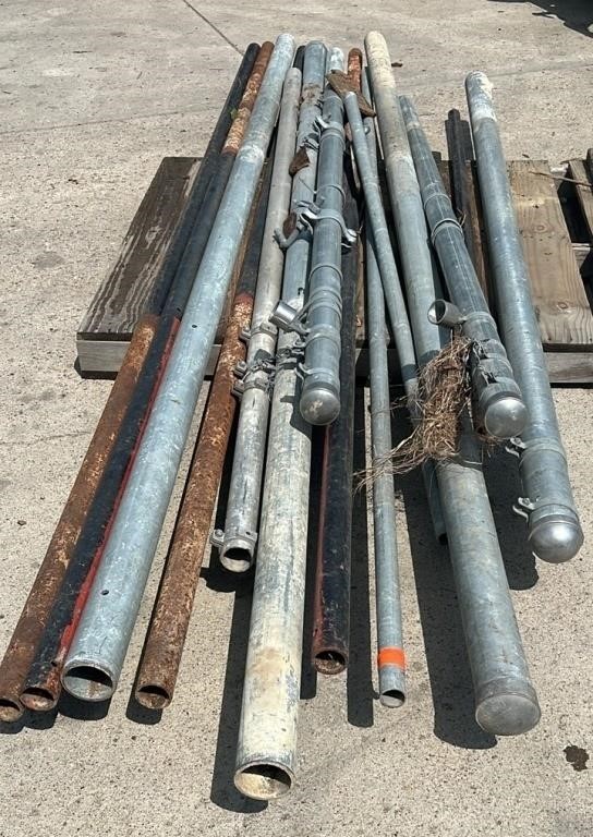 Quantity of Galvanized and Steel 8 to 12 feet