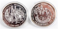 Coin 2 Silver Rounds "George Washington" 2 OZ.