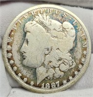 1887-O Morgan Silver Dollar VG