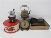 Cake Tin, Kitchen Scales, Collectibles