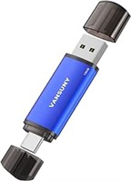 Vansuny 128GB USB Type-C Flash Drive 2-in-1 Dual