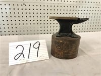 ANVIL ON A WOODEN BASE - 5.5" X 2.5"
