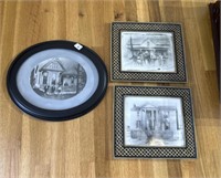 Three framed early houses of Brownsville