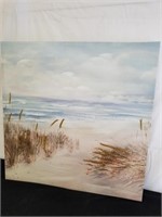 Cute framed canvas ocean picture 28 X 28 in