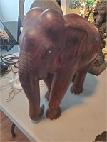 Carved Wooden Elephant - Damage on Foot