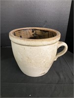 Antique Stoneware Crock Cup Handle.