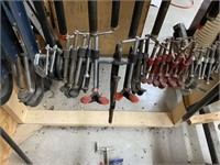 Large Lot of C Clamps