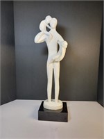 David Fisher white sculpture  man and kids A