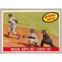 1959 Topps Stan Musial 3000th Hit Crease Free