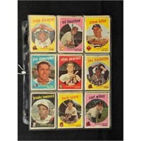 (54) 1959 Topps Baseball Cards Nice Condition