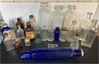 Lot of Vintage Apothecary Bottles