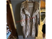 "Snow Leopard" looking Fur Coat