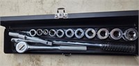 Pittsburgh 1/2" Dr  Socket Set and Extension