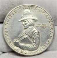 1920 Pilgrim Half Dollar AU