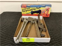 Reciprocating Saw + Antique Axe
