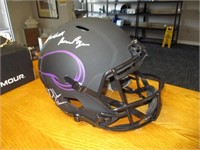 Vikings helmet signed by Purple People Eaters