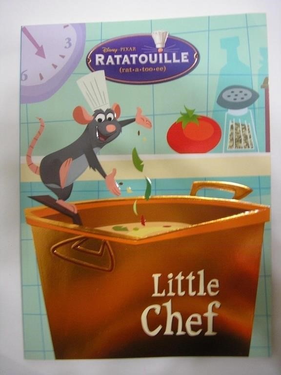 2xGolden Books Ratatouille ~ Little Chef Coloring