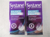 (2) "As Is" Systane Balance Lubricating Eye Drops
