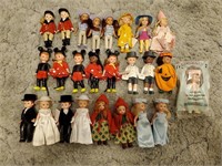 Large Lot of Miniature Madam Alexander Dolls