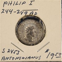 Roman Ancient Coin Philip I 244-249 AD silver