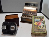 Vintage Toys - Metal Cash Register and More