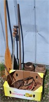 Assortment of Farm Equipment & Paddle