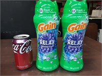 2 New 12.2oz Gain Relax Laundry Beads