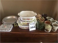 Corning Casseroles & Pottery Pieces