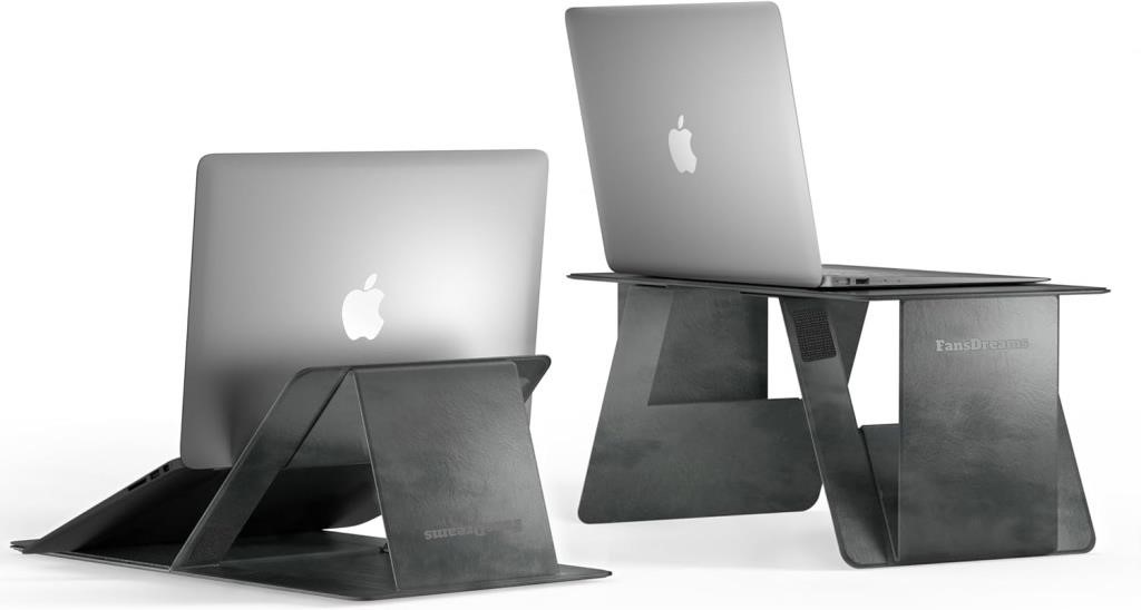 FansDreams Foldable Laptop Lap Desk  Gray