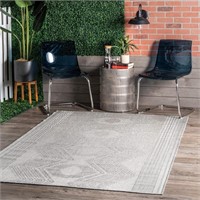 nuLOOM 5x8 Outdoor/Indoor Ranya Tribal Area Rug