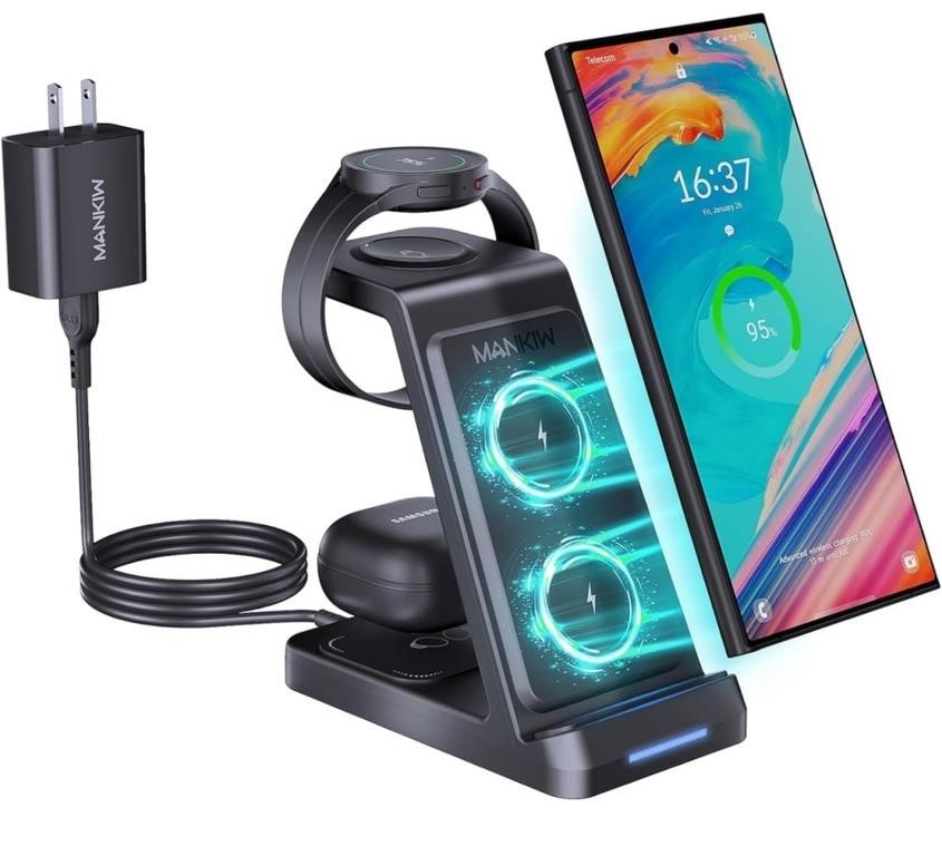 New, 3 in 1 Wireless Charging Station for