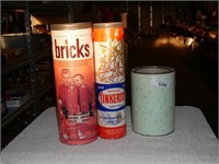 Vintage American Plastic Bricks & Tinkertoys in