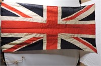Antique British Union Jack Flag (5'6" x 3')