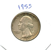 1955 Washington Silver Quarter