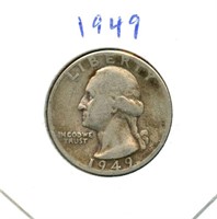1949 Washington Silver Quarter