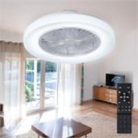 AIZCI Ceiling Fan with Lights Low Profile Flush