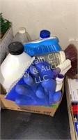 Bleach and other cleaning supplies