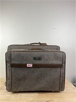 Vintage Brown Gray Jordache Luggage Set Suitcase