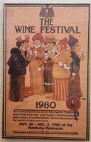 The Wine Festival Poster by A. Moore - Signed