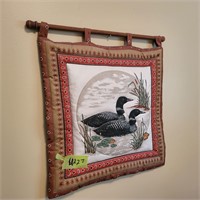 U227 Ducks Fabric wall hanging