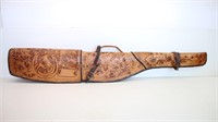 Genuine Tooled Leather Rifle Scabbard