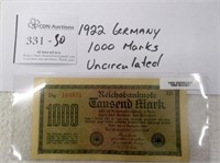 1922 Germany 1000 Marks