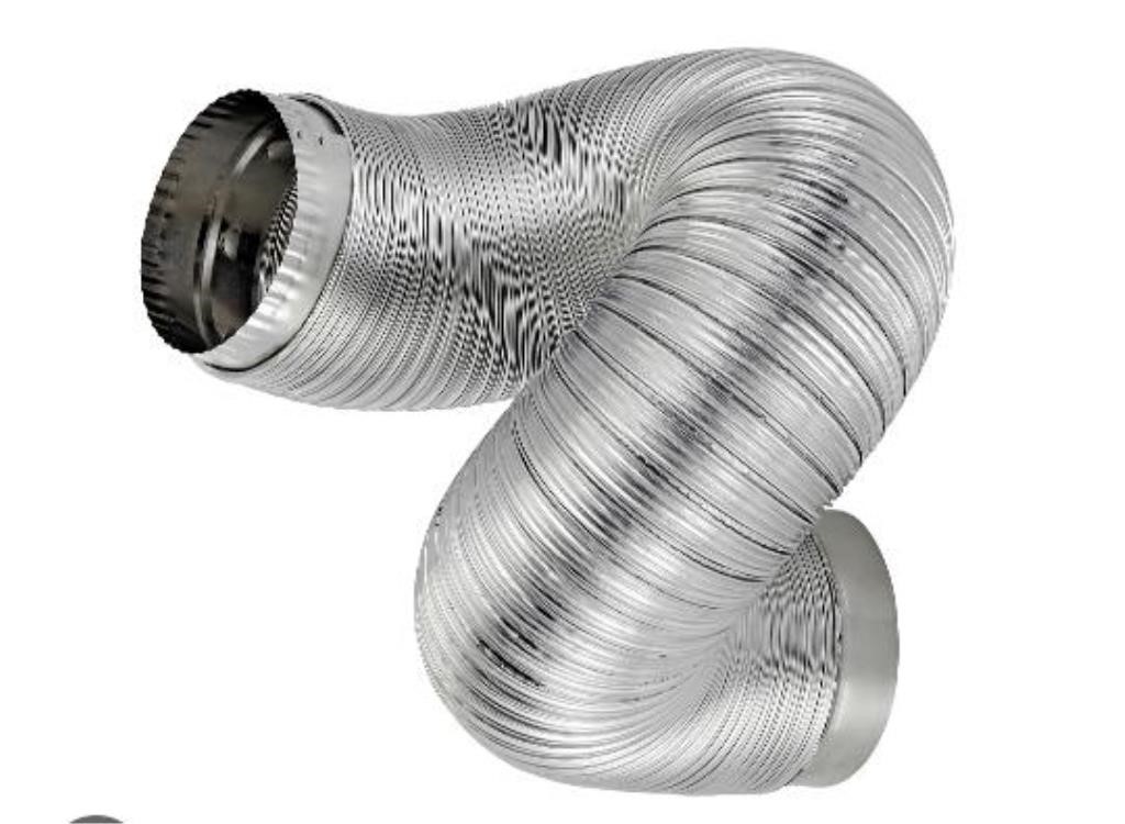 Lambro Rigiflex Semi-Rigid Silver Flexible Duct wi