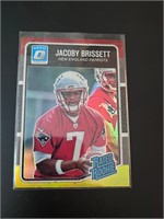Jacoby Brissett Red Yellow Optic Rookie Card