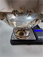Silver compote marked Sterling  111.9 grams