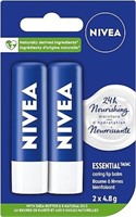NIVEA Lip Care Essential, (2 X 4.8g) | Made with